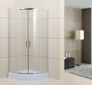 Душевой уголок четверть круга, хром BelBagno UNO-195-R-2-80-C-Cr